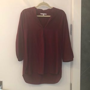 Silk top cranberry color